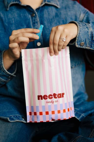 Candy jar at Nectar cart