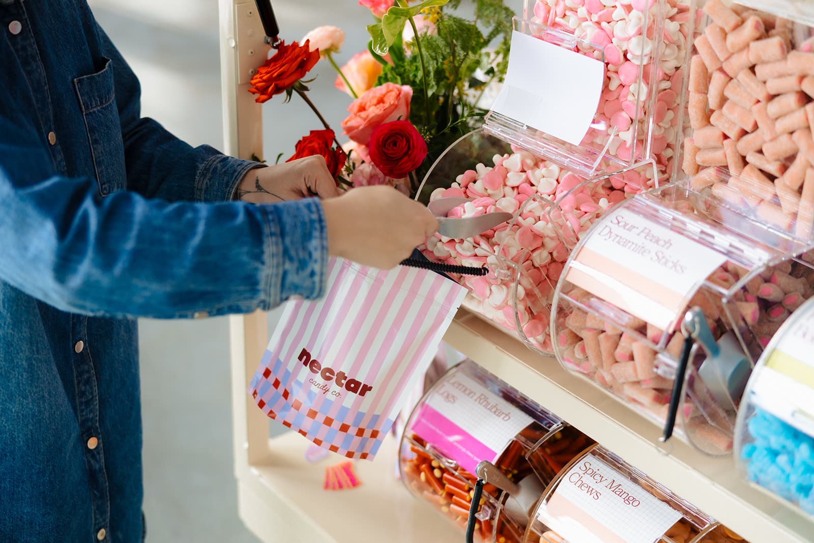 Nectar candy bag at an event